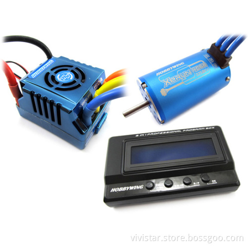 HobbyWing Xerun 150A ESC + 4068SD Sensored 2250KV Motor + Programmer